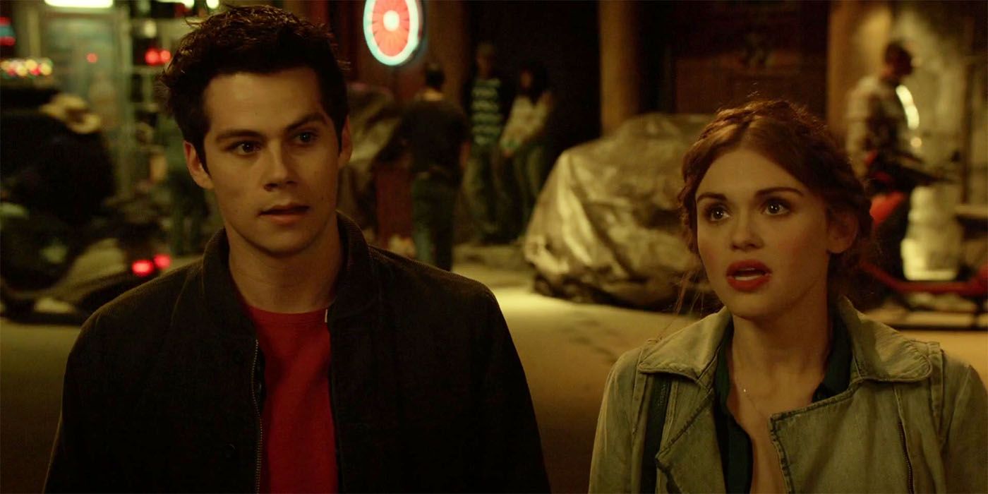 Dylan O'Brien and Holland Roden in Teen Wolf