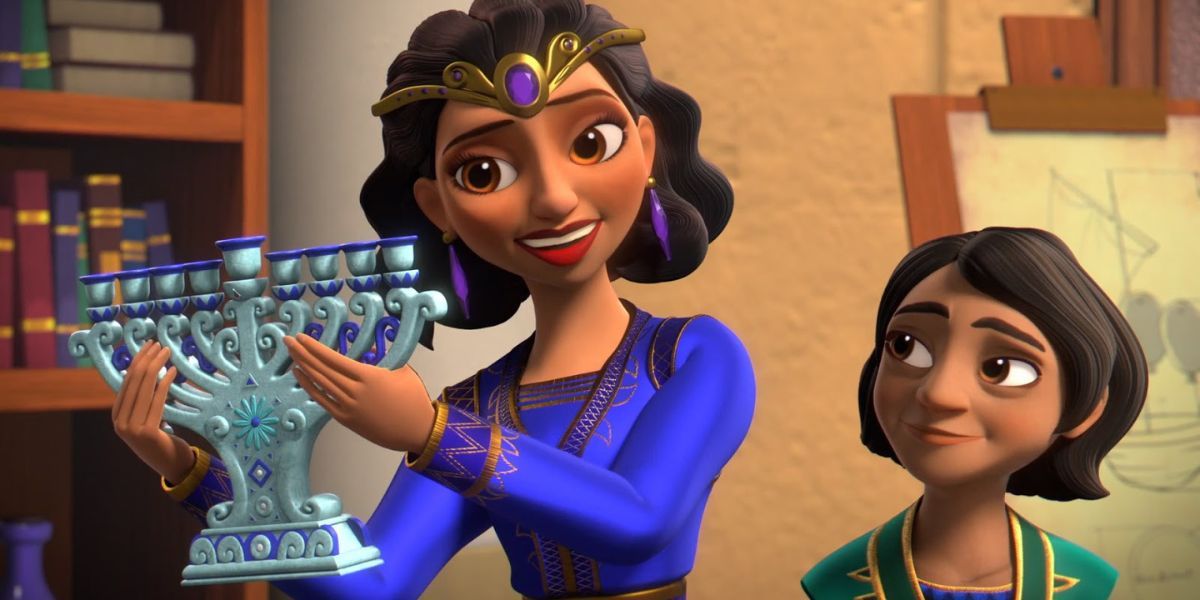 Princess Rebecca showing Elena the Menorah in Elena of Avalor