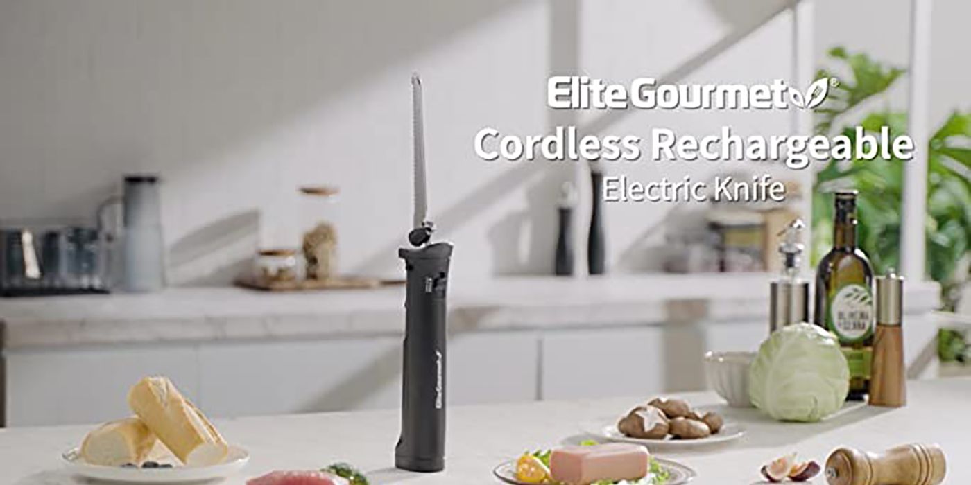 elite gourmet cordless electric knife