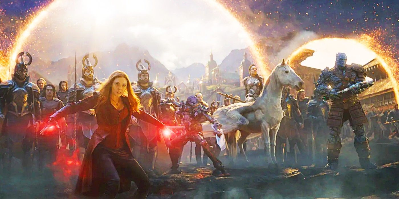 Les Avengers assemblent la scène des portails de fin de partie