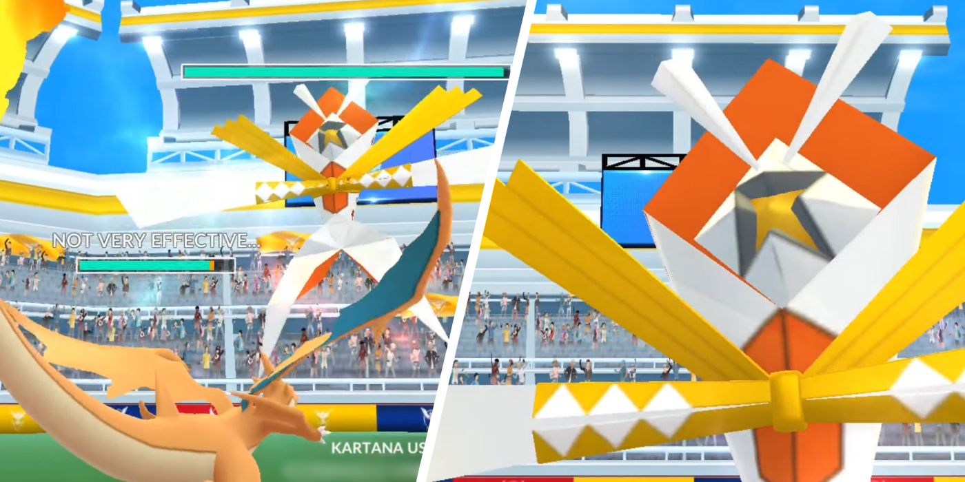 Enfrente Kartana em um Pokémon GO Raid