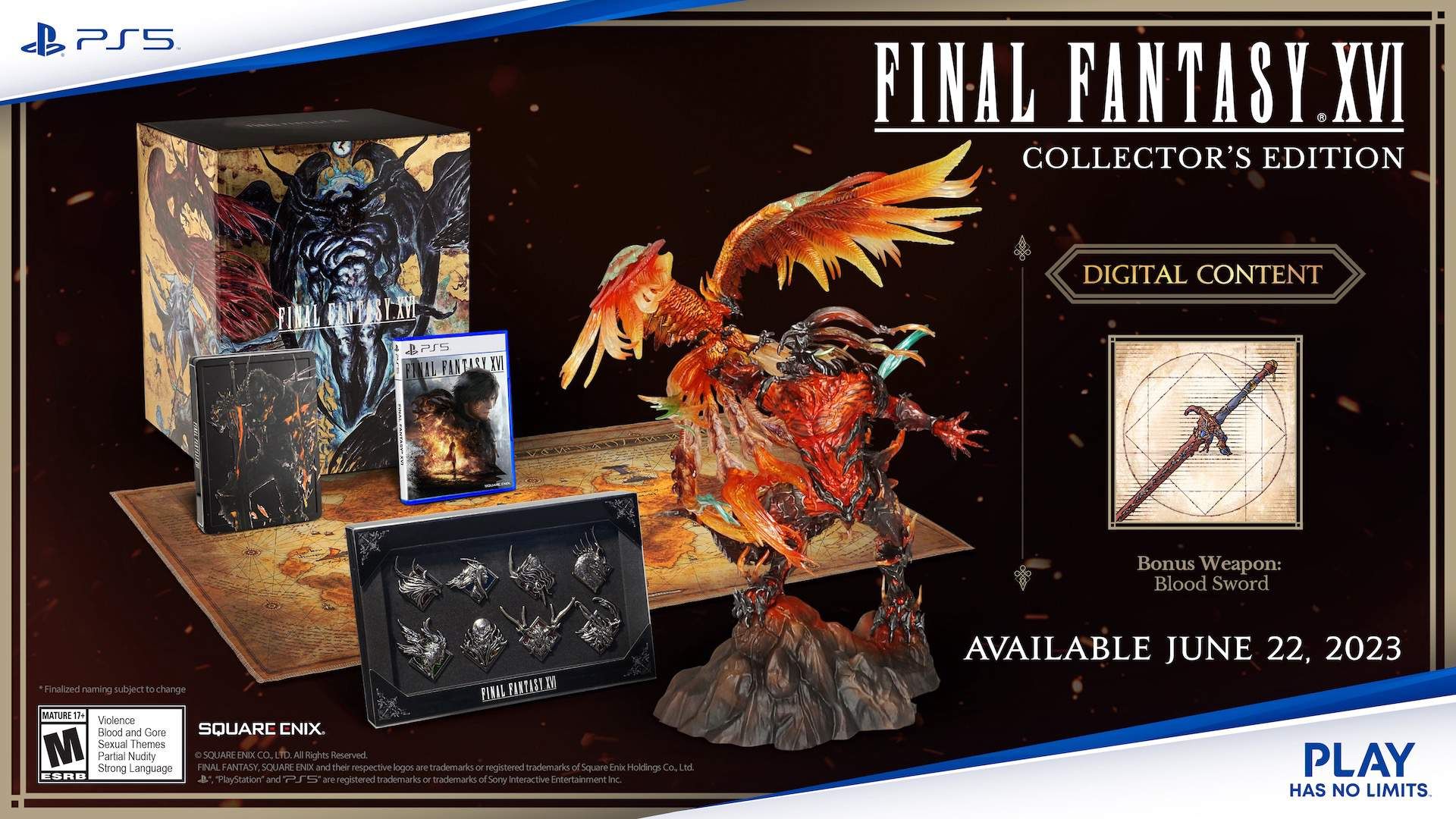 FF16 Collector's Edition and contents