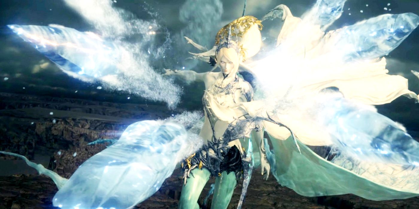 Image de l'invocation de Shiva dans Final Fantasy 16.