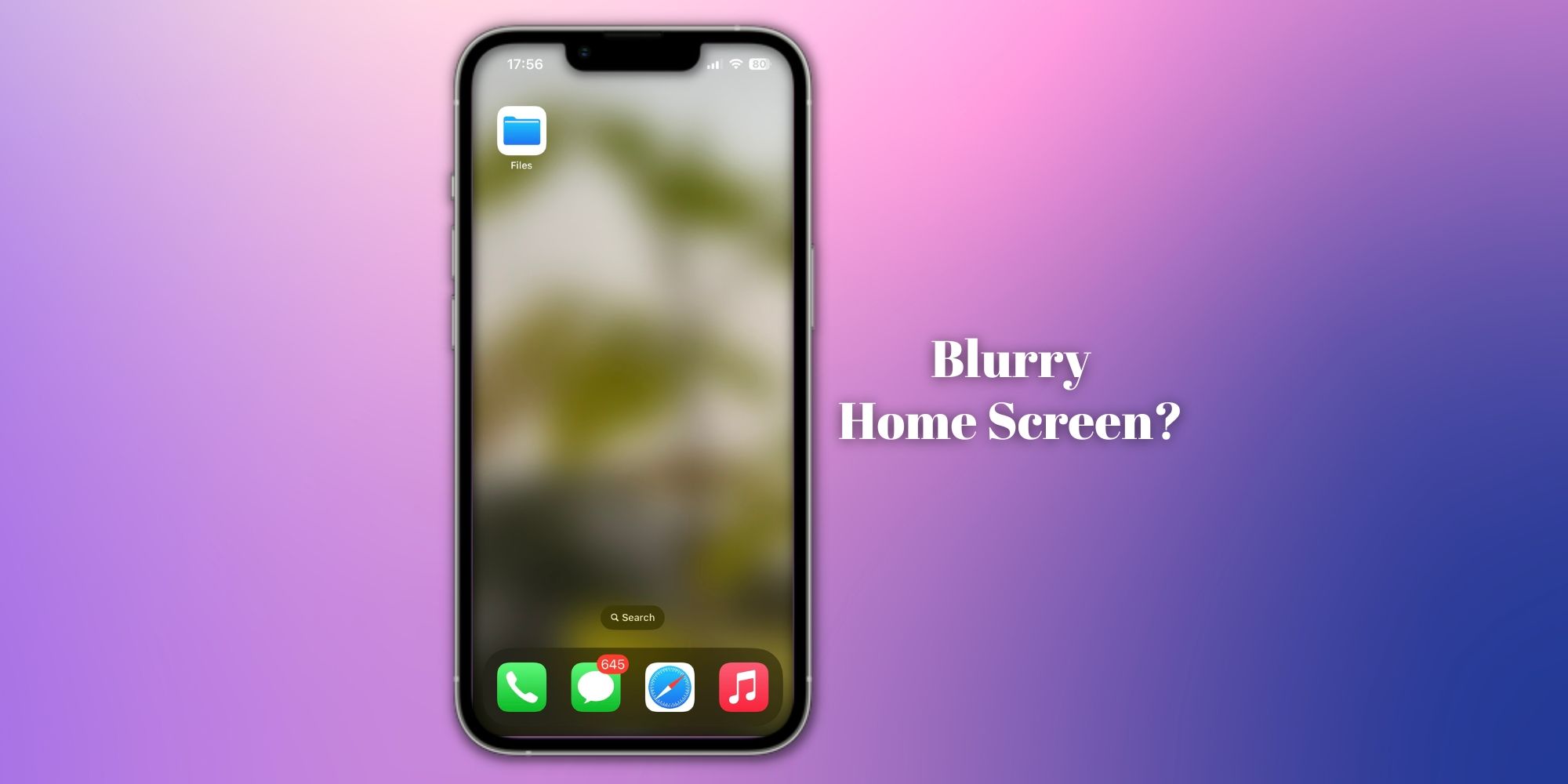 iphone xr home screen blurry