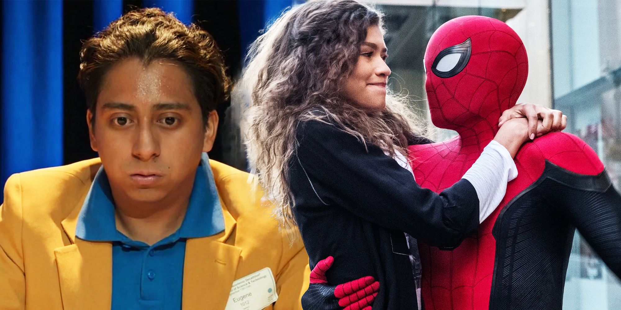 Flash Thompson, Spider-Man, and MJ in Far From Home