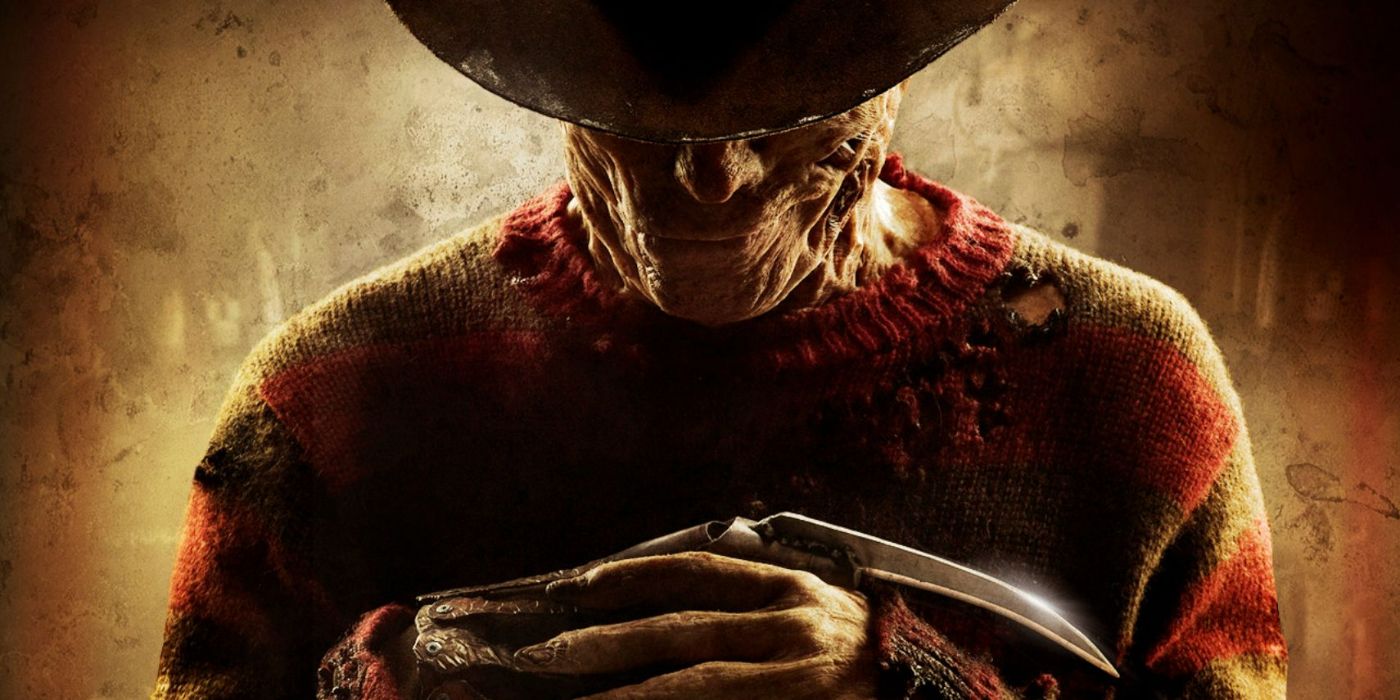 Freddy Kruger with his arms and knife folded in A Nightmare on Elm Street