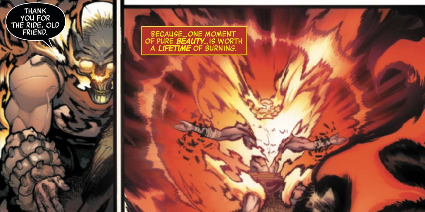 Ghost Rider Sacrifice Marvel Comics Avengers Death