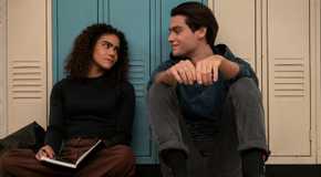 Ginny and Marcus in Ginny & Georgia season 2 sitting down together