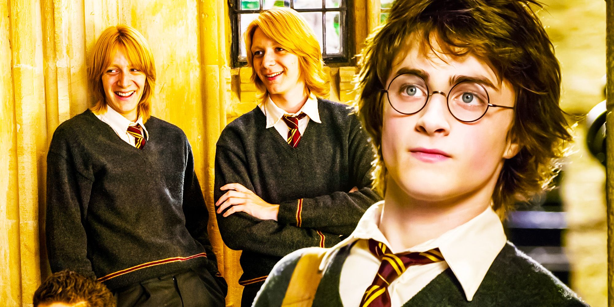 Goblet of fire Harry potter George and fred