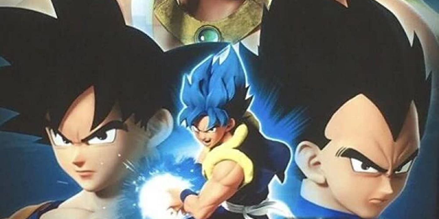 Goku's God Fusion form from a Dragon Ball Z ride.