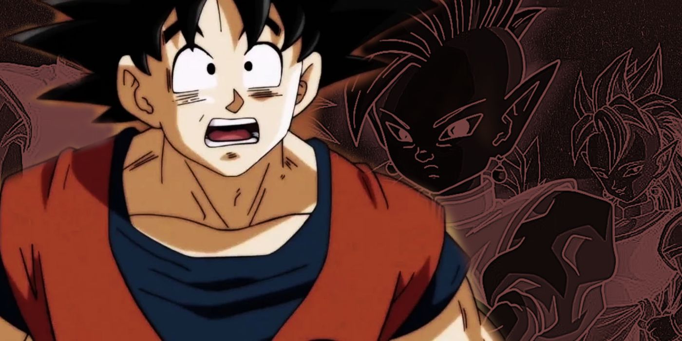 Goku shocked in front of the Supreme Kais.