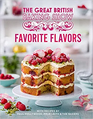 A imagem da capa do Great British Baking Show Cookbook na Amazon. 
