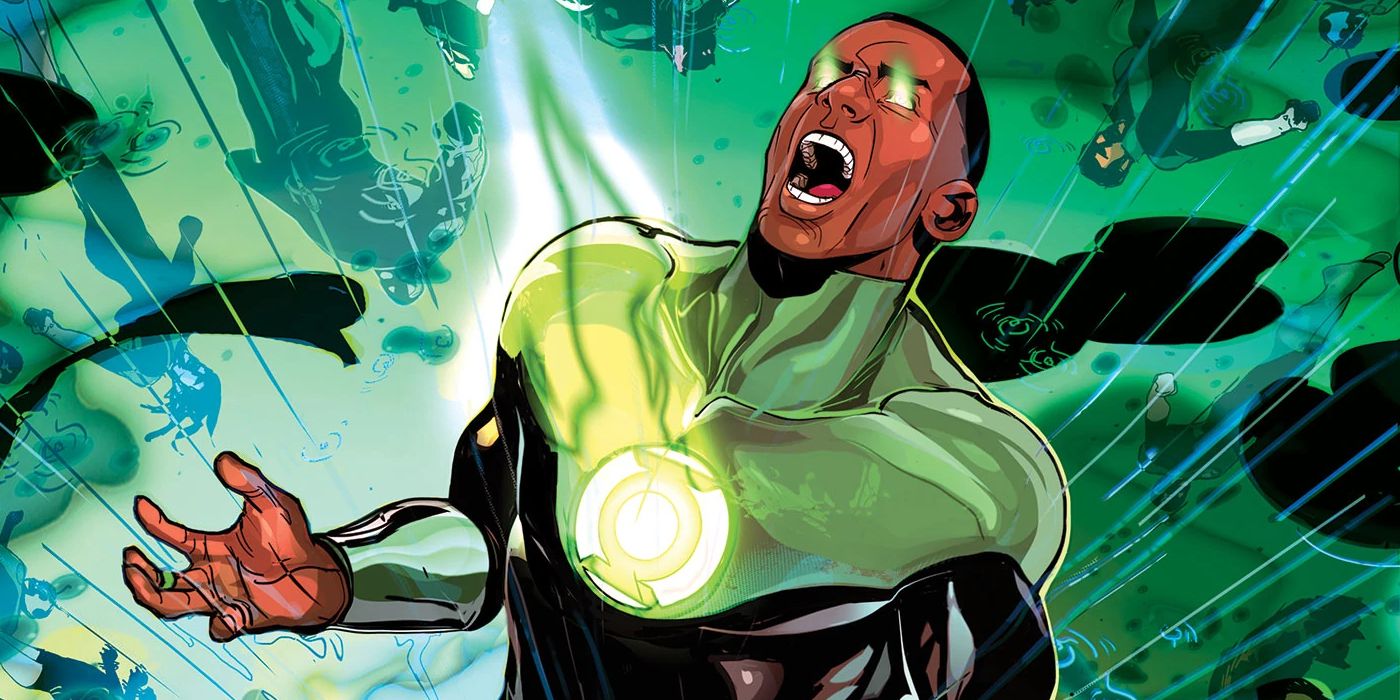 John Stewart crying out as the Corps turns their back on him.