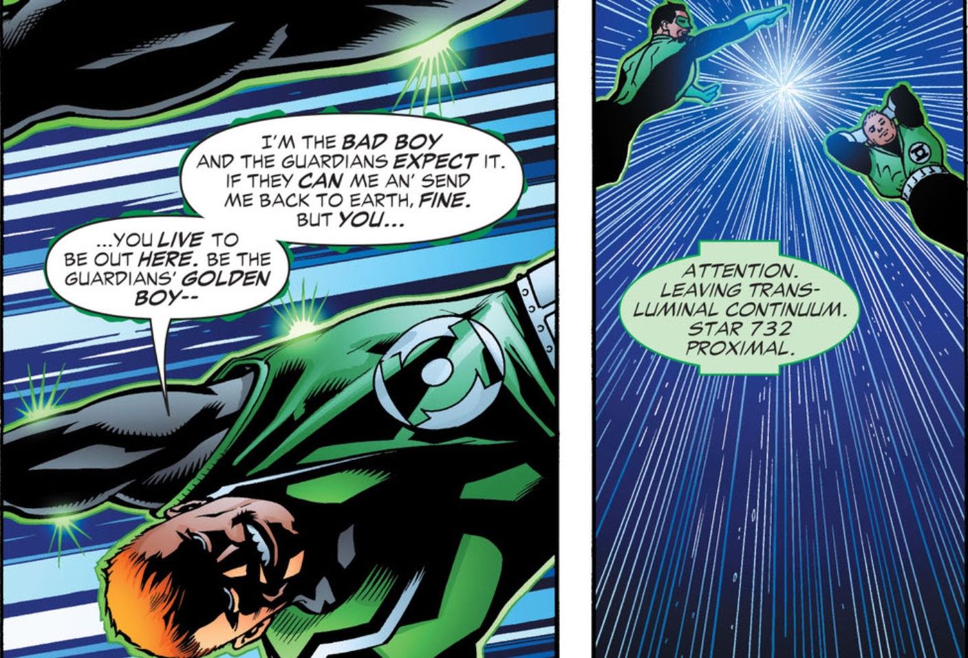 Lanternas Verdes Guy Gardner Kyle Rayner Mais Rápido Que a Luz DC Comics