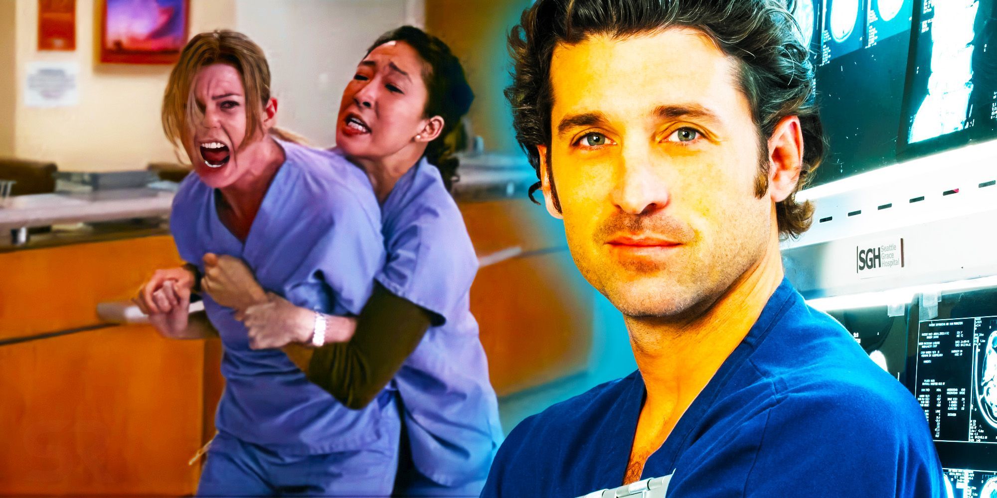 Grey's Anatomy Meredith, Cristina and Derek 