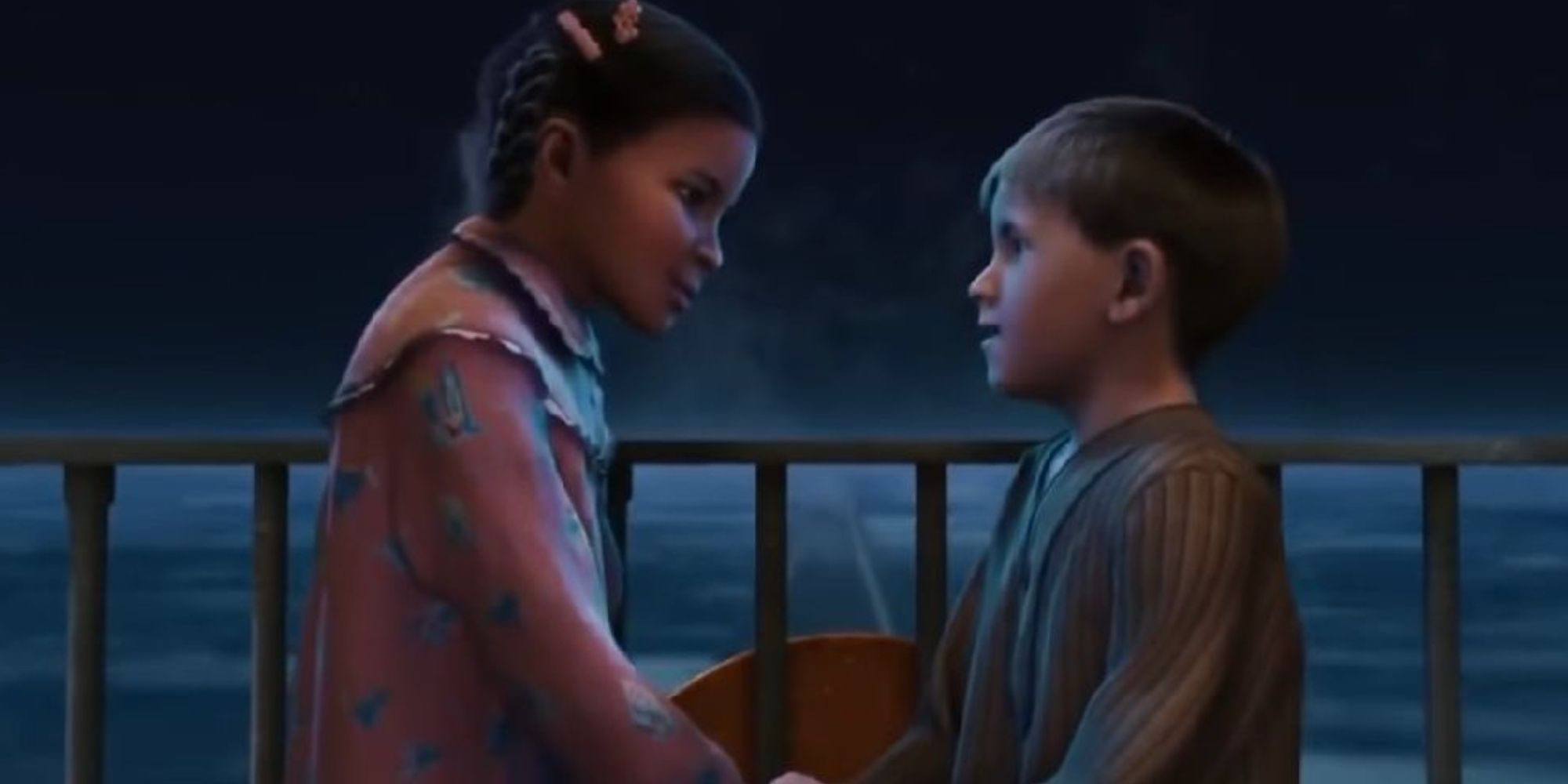 Hero Girl and Billy in The Polar Express