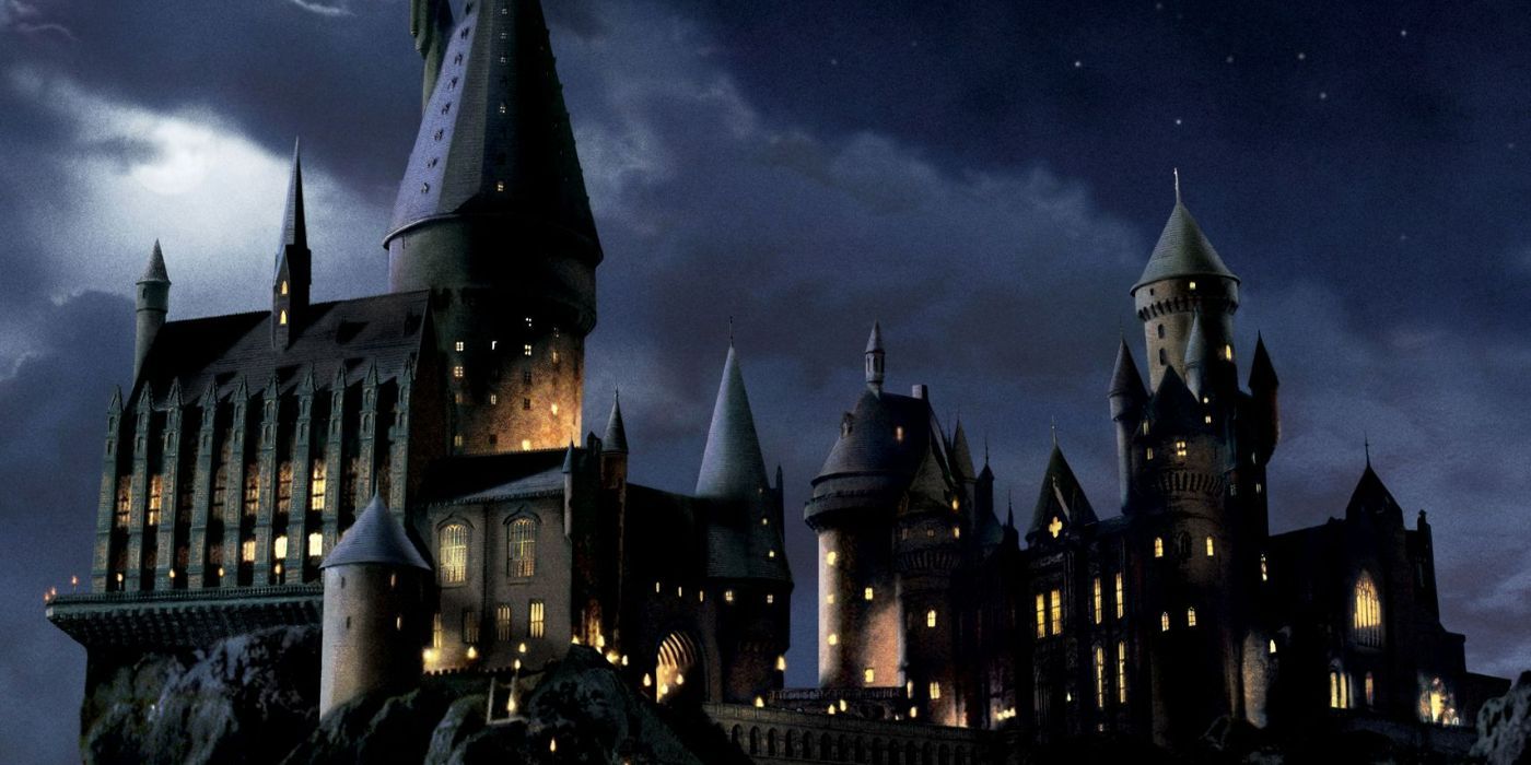 Château de Poudlard de Harry Potter. 