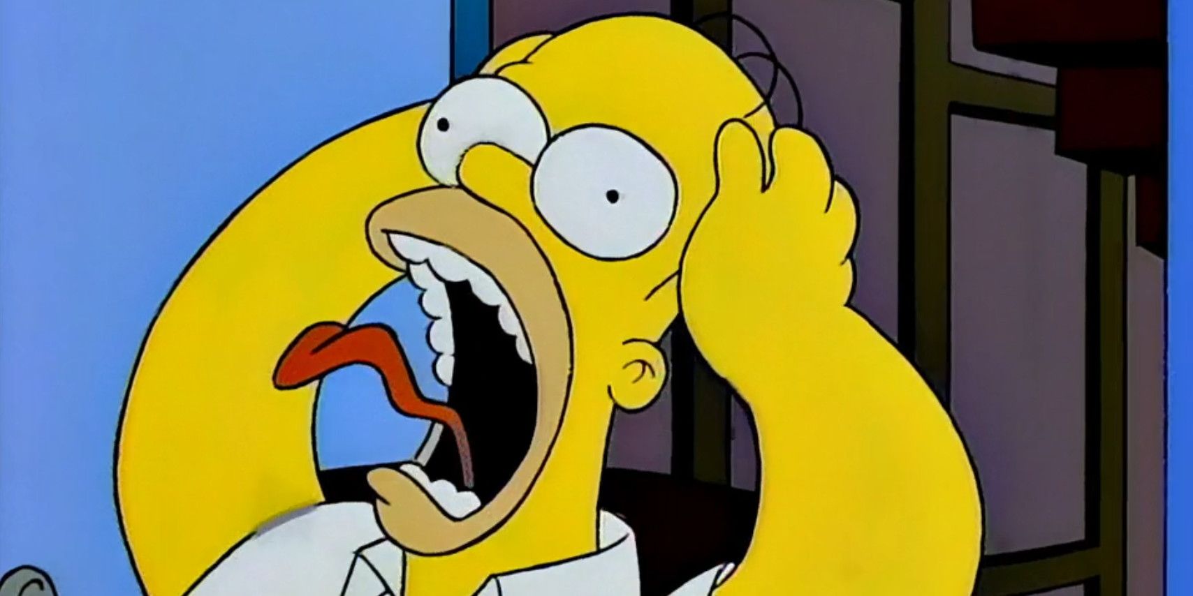 Homer Simpson em pânico