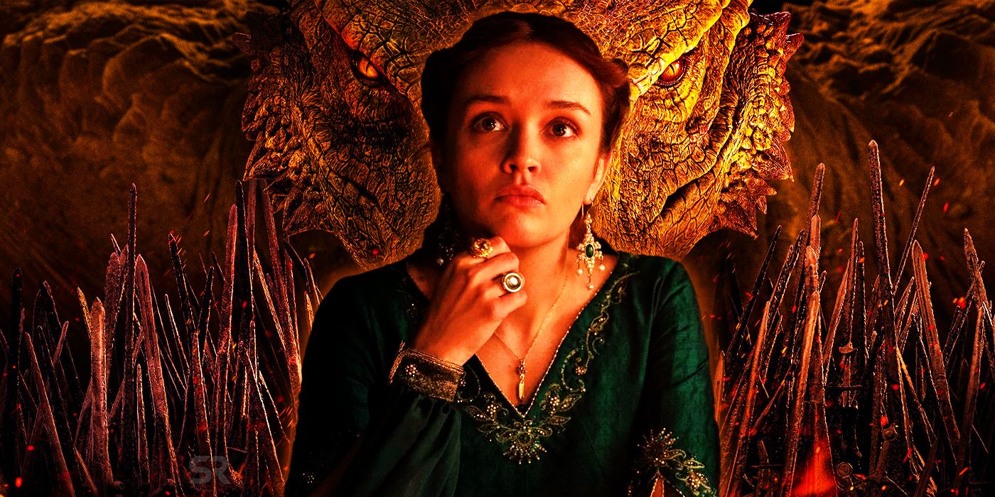Olivia Cooke como la reina Alicent Hightower en La casa del dragón 