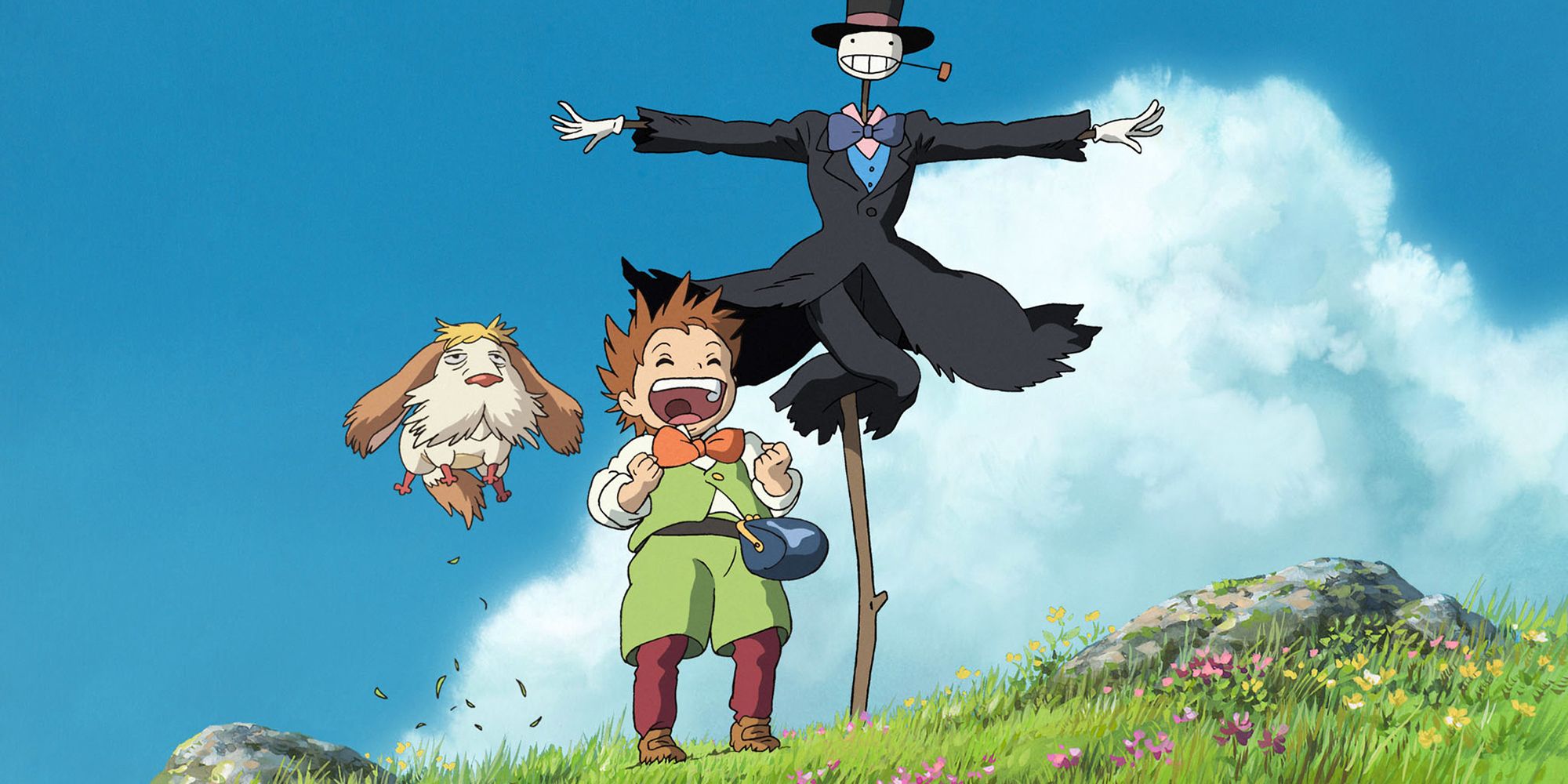 Markl, Heen, and the scarecrow in Howl's Moving Castle
