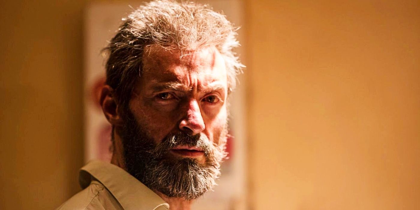 Hugh Jackman as Wolverine in Logan with beard