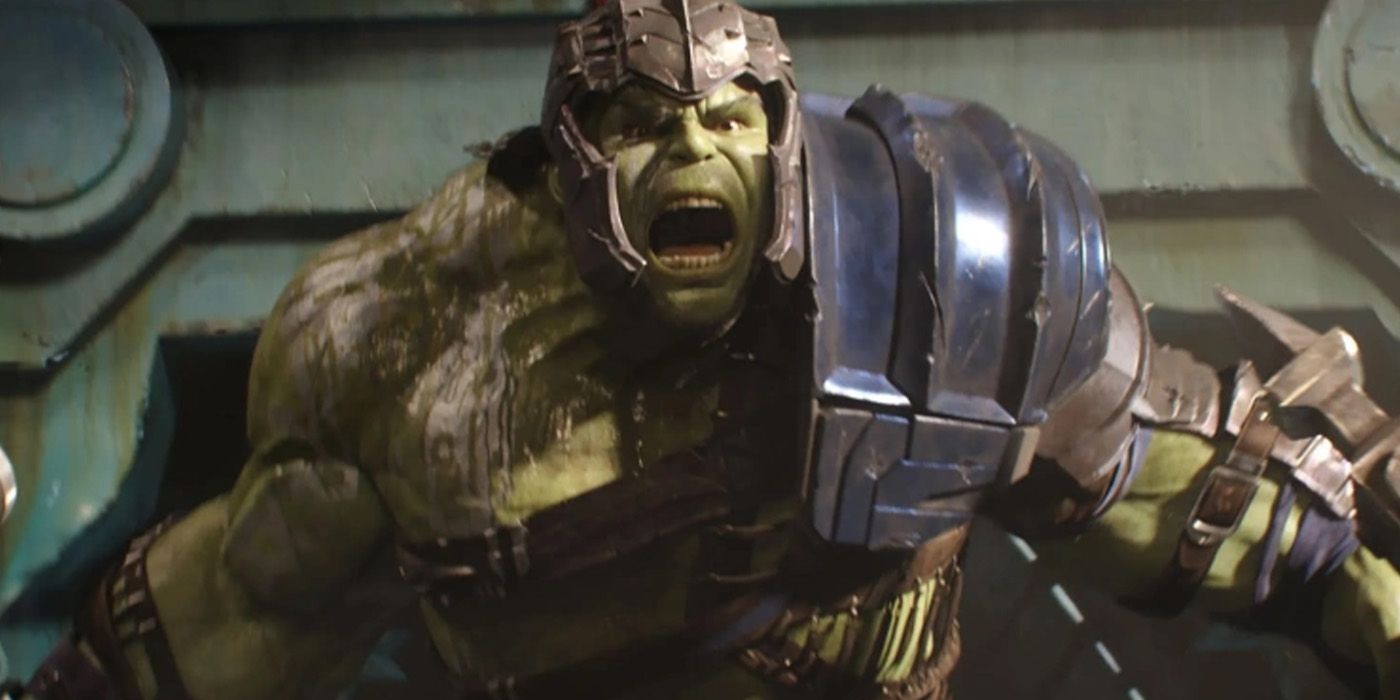 Hulk in gladiator armor.