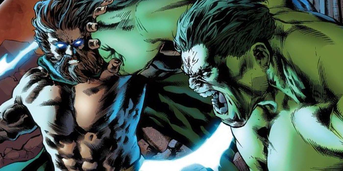 Hulk Zeus Fight Marvel Comics