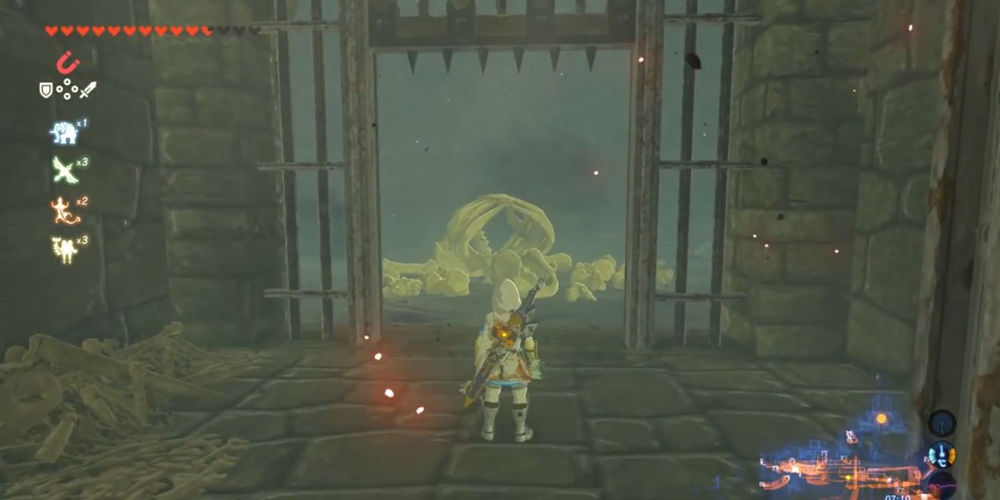 Hyrule Castle Underground in the Legend of Zelda: Breath of the WIld.