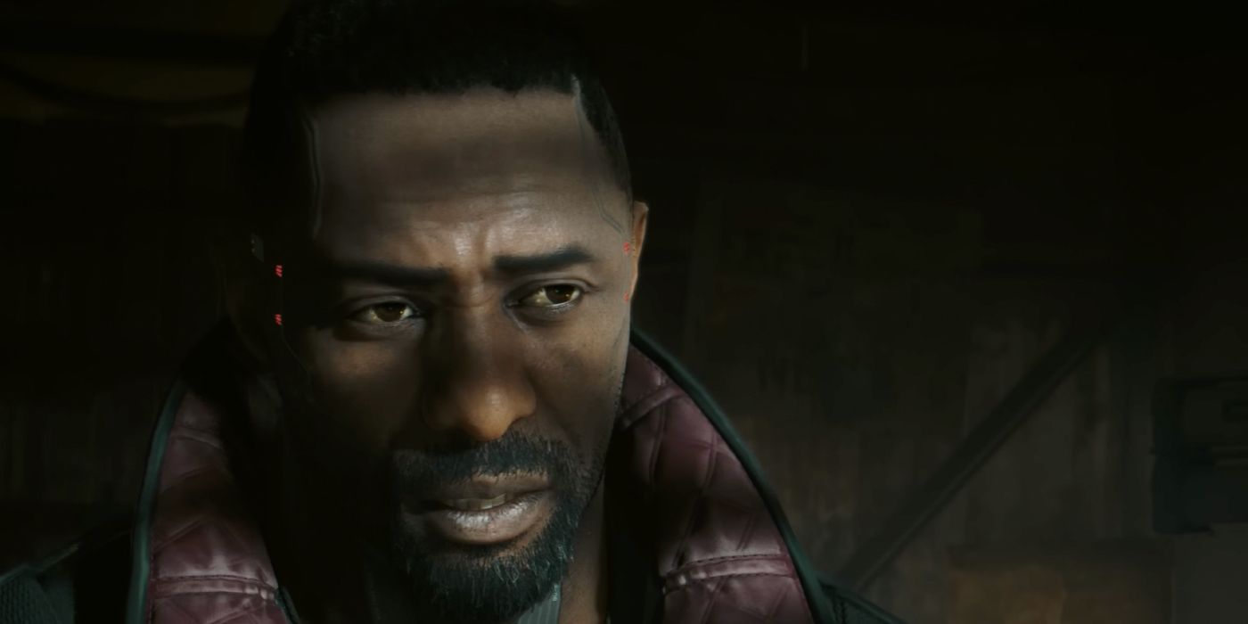 Imagem de Idris Elba como Solomon Reed em Cyberpunk 2077