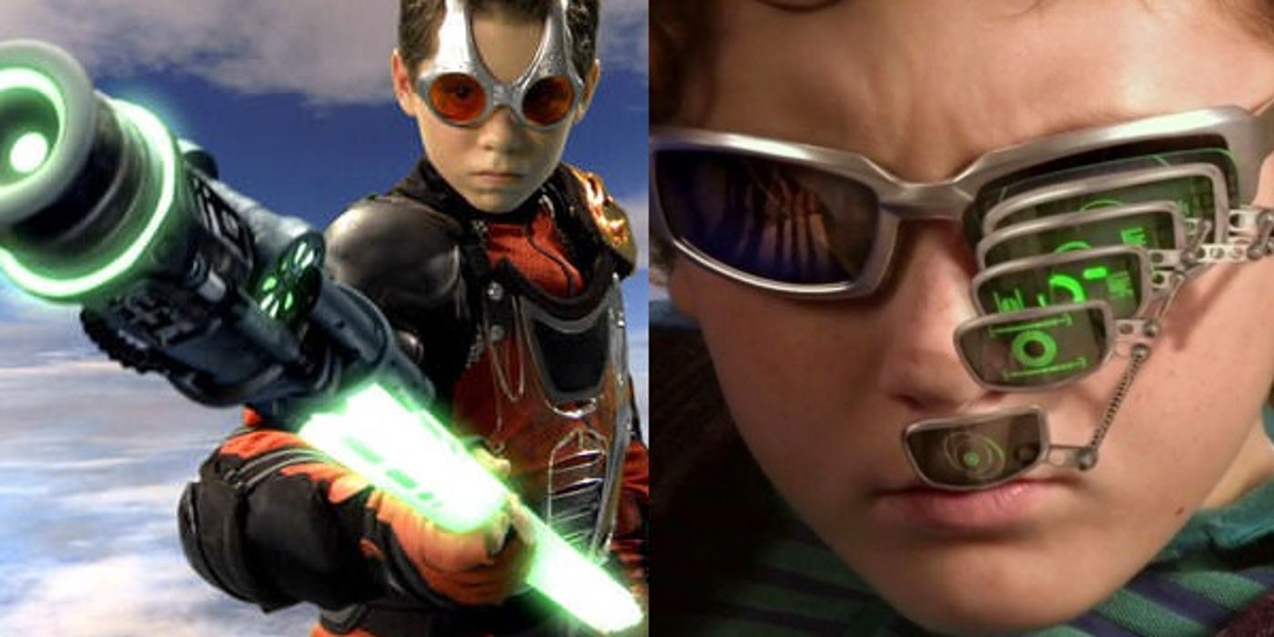 Cecil holds a weapon and Juni wears Spy Glasses in the Spy Kids franchise
