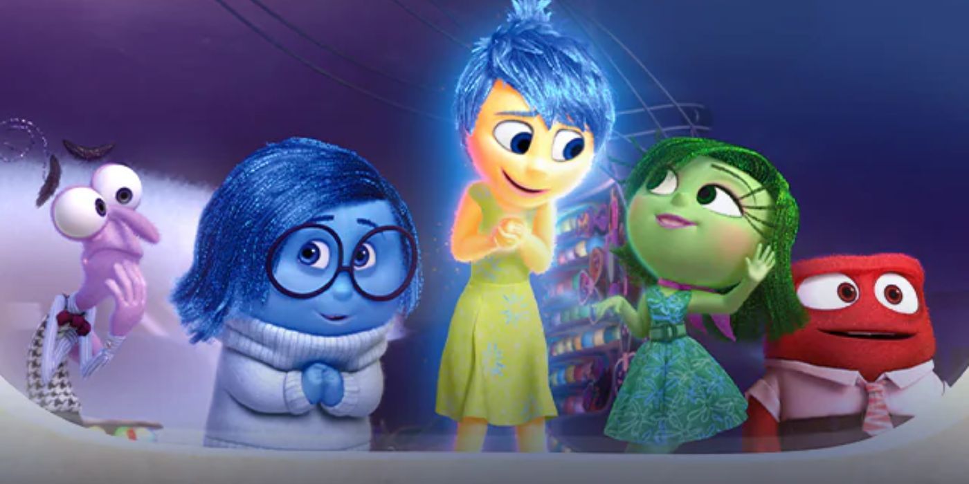 Filme Inside Out Mostrando Emoções Medo Tristeza Alegria e Raiva