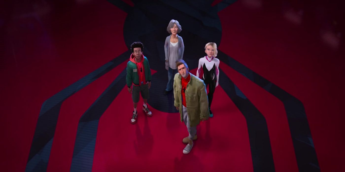 Into the Spider-Verse team in lair