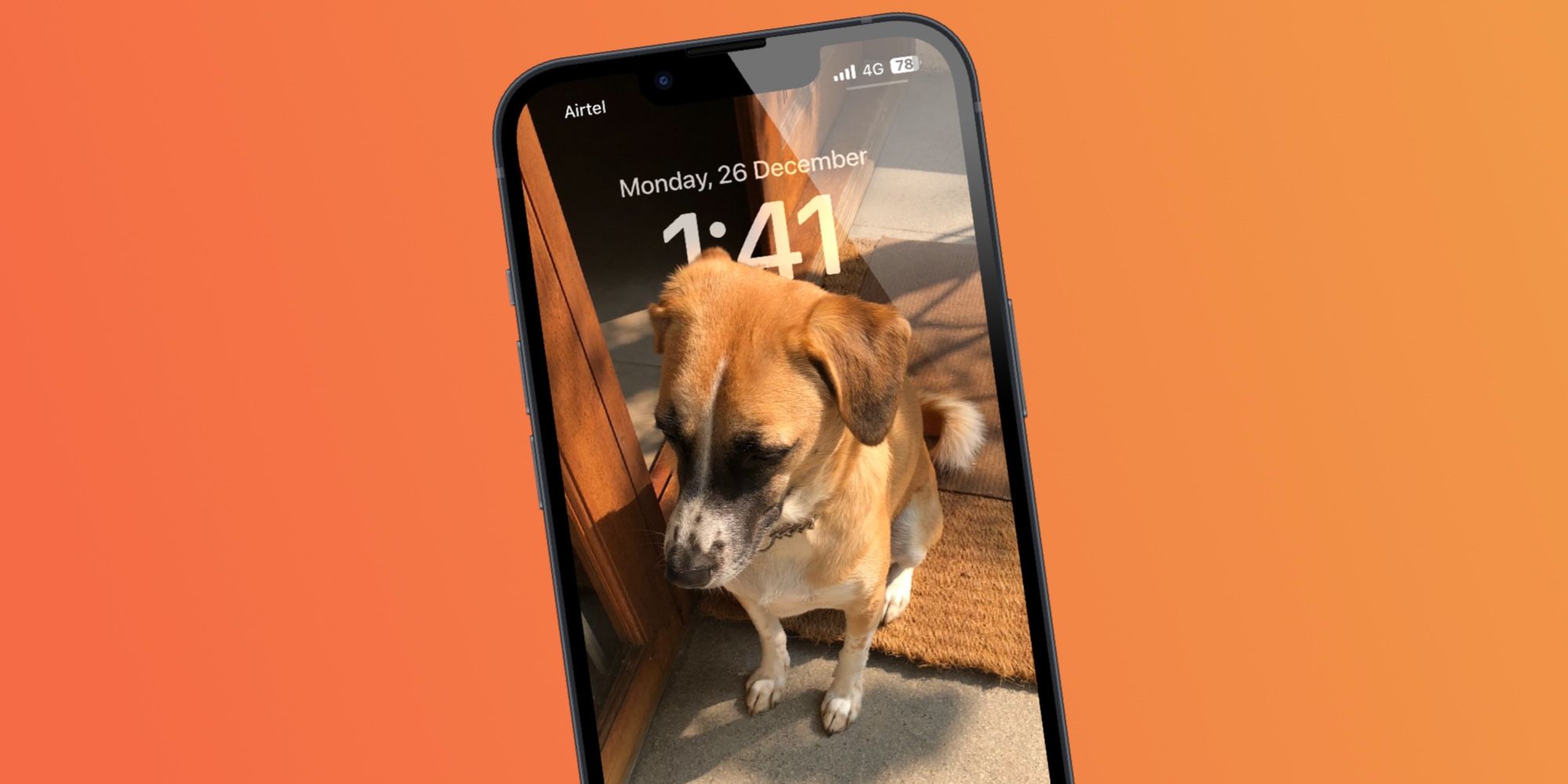 An example of iOS 16 Lock Screen Wallpaper showing the depth effect