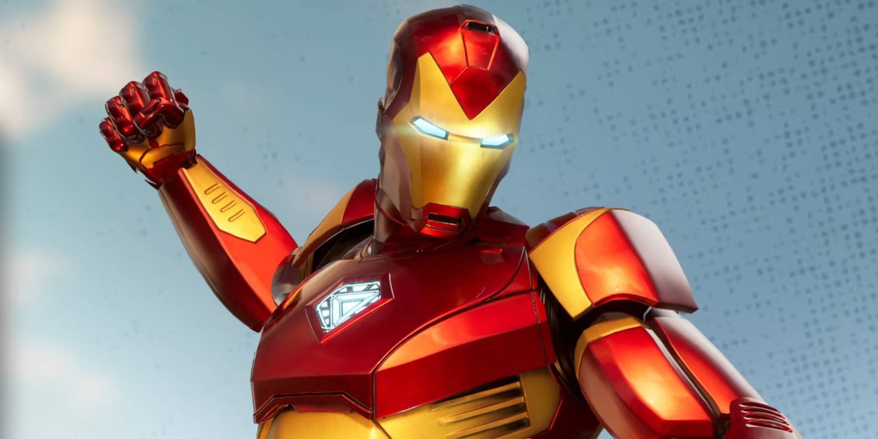 Marvel's Midnight Suns Homem de Ferro prestes a atingir o alvo do ar usando uma habilidade de carta do baralho de personagens