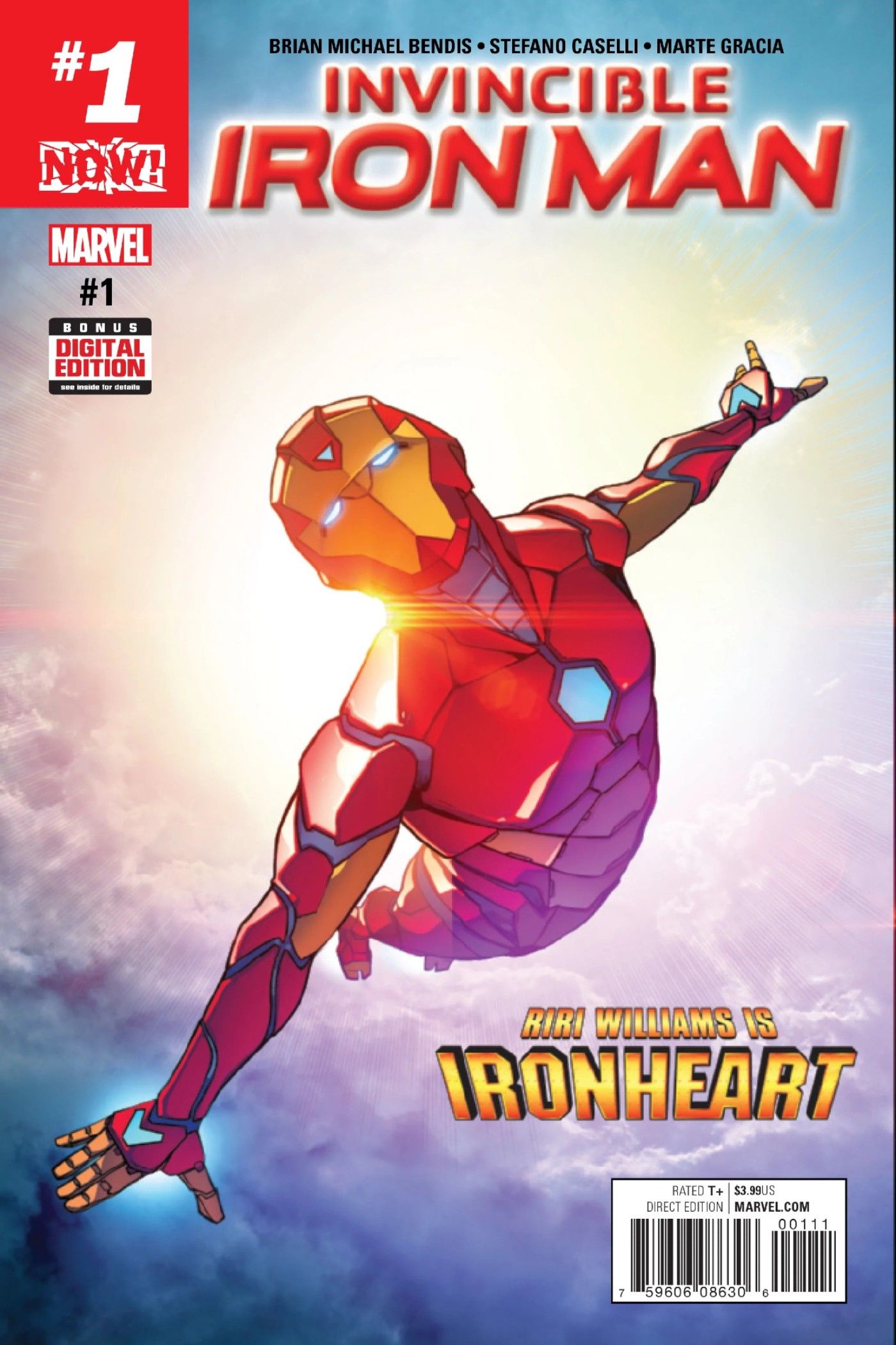 Ironheart on the cover of Invincible Iron Man