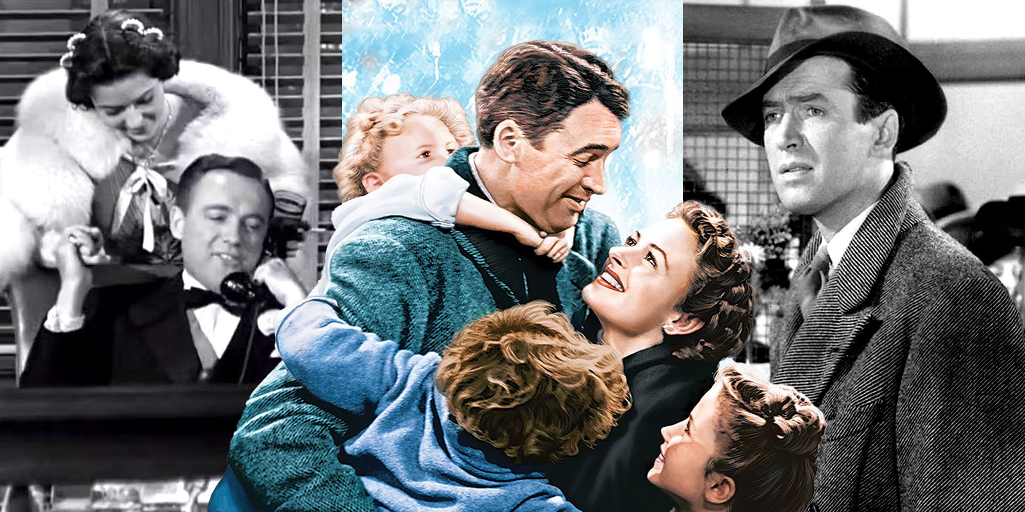 Collage of scenes from It's a Wonderful Life