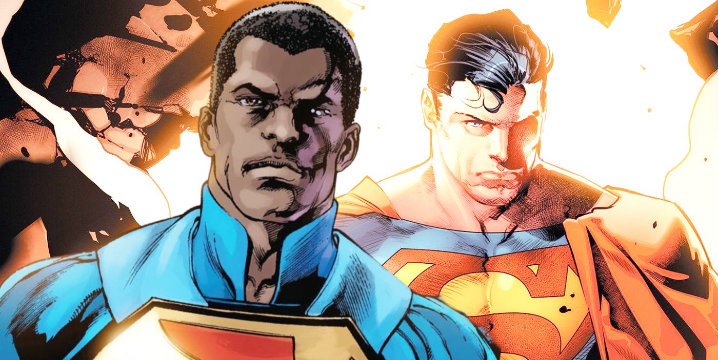 Image personnalisée de Calvin Ellis et Clark Kent des bandes dessinées DC l'un à côté de l'autre