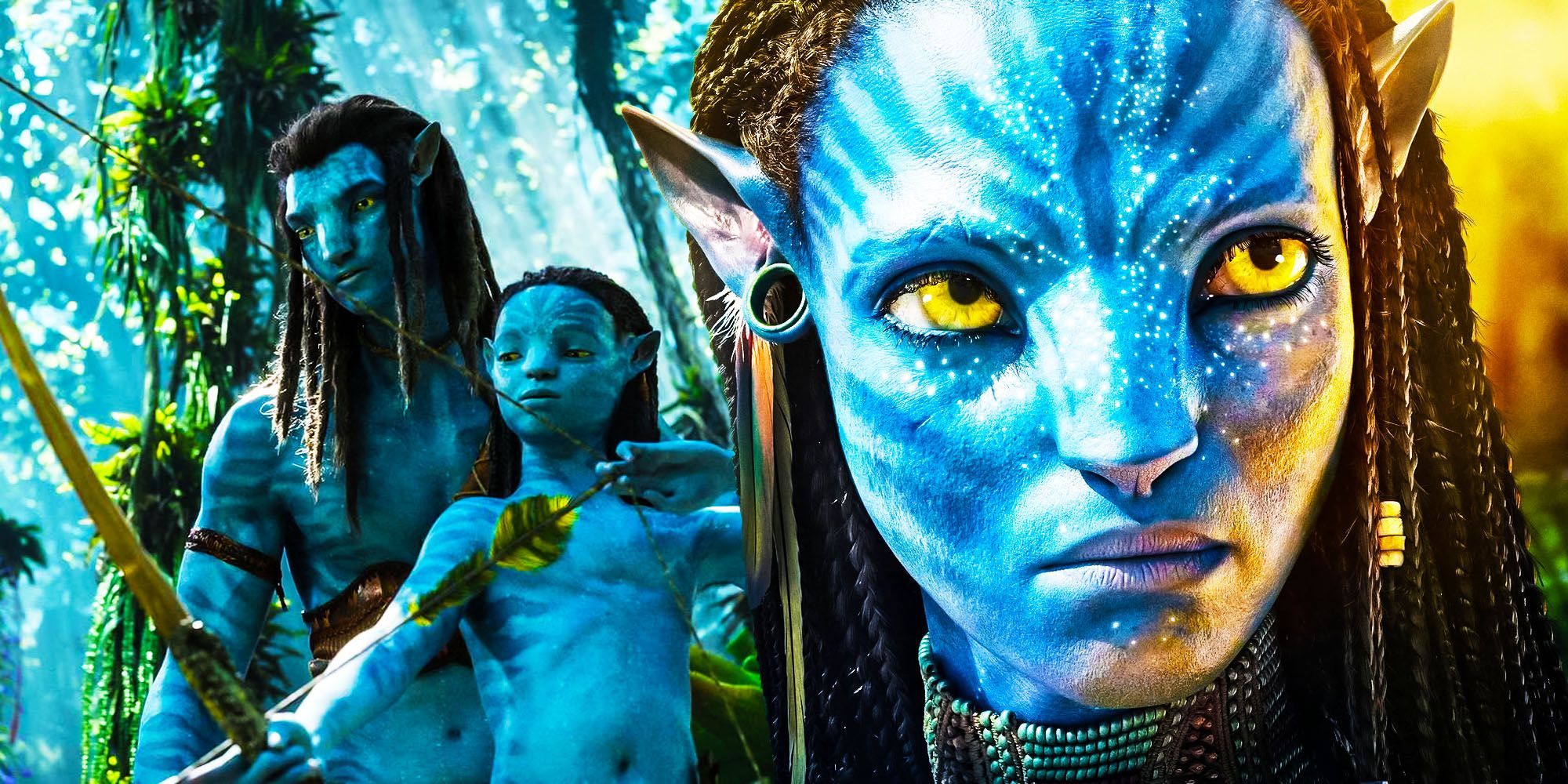 jake neteyam and neytiri in avatar the way of water