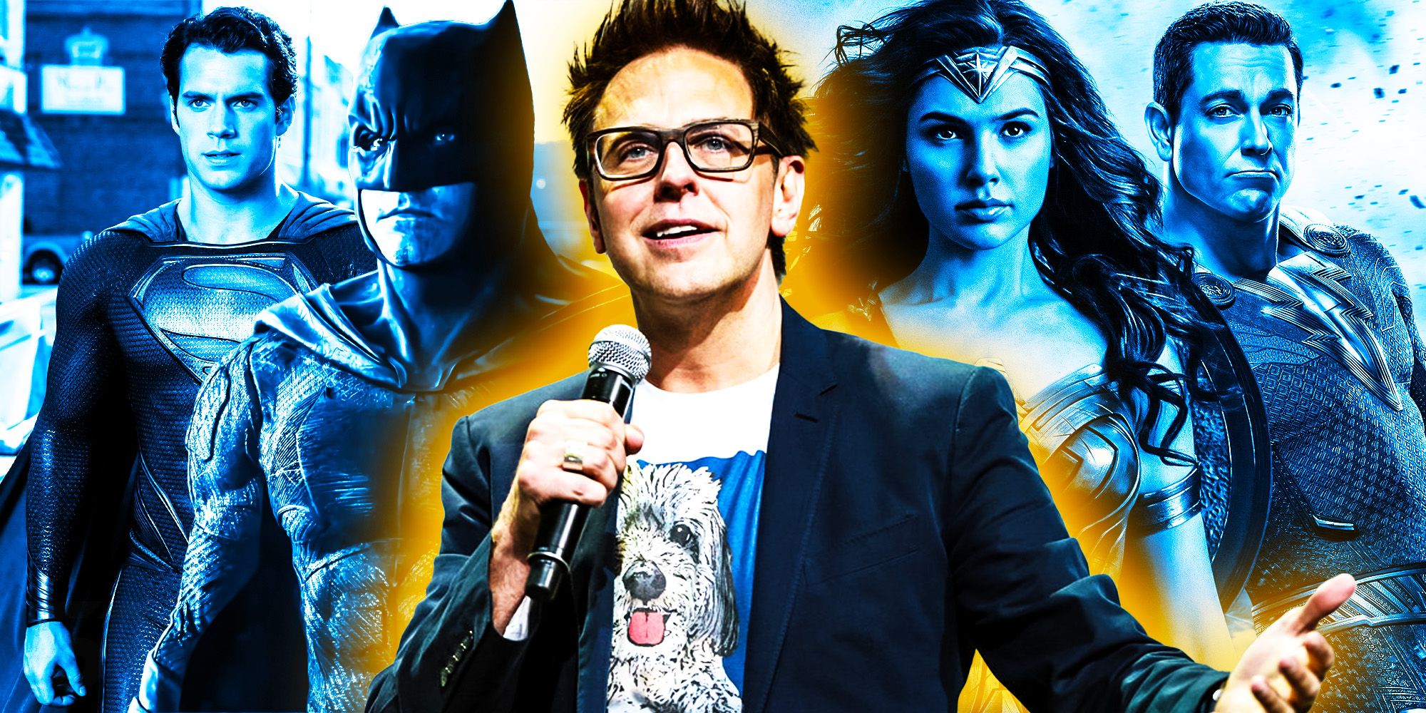 James Gunn, Superman, batma, mulher maravilha e shazam.