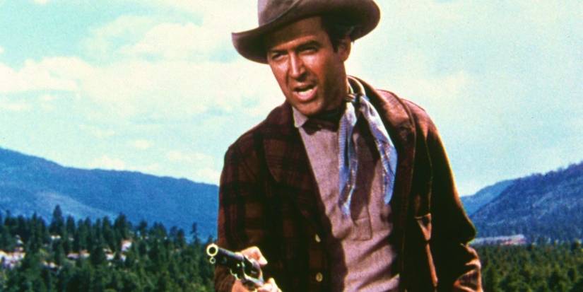 James Stewart as Kemp in The Naked Spur