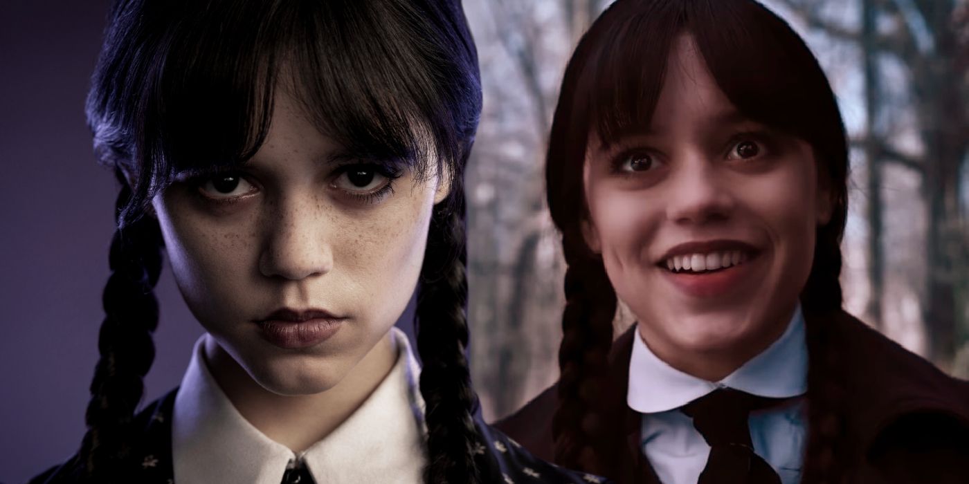 Jenna Ortega as Wednesday Addams in Tim Burton's 'Wednesday' (TV Series,  2022).