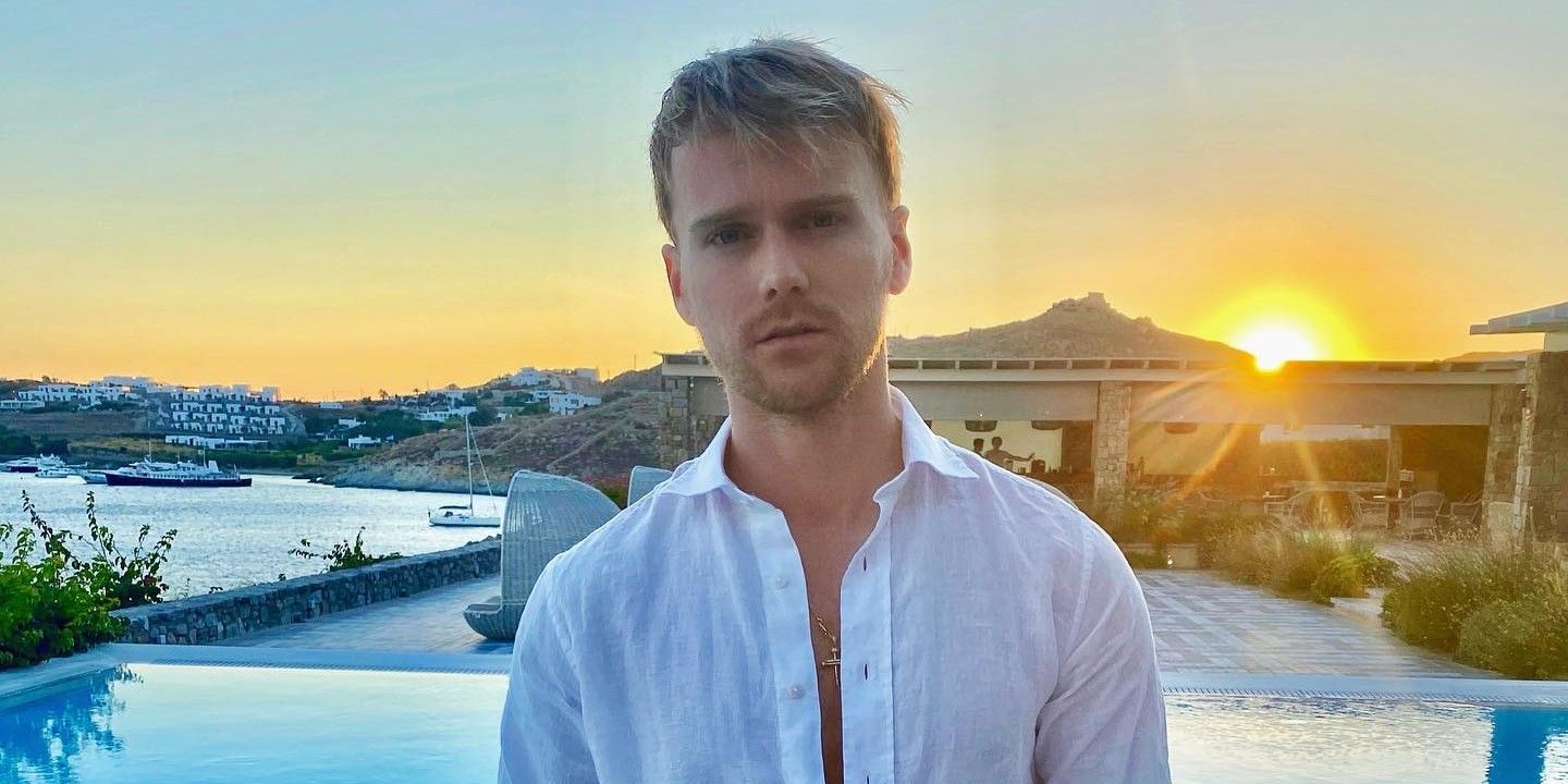 jesse meester IG posing in front of pool 90 Day Fiance CROPPED