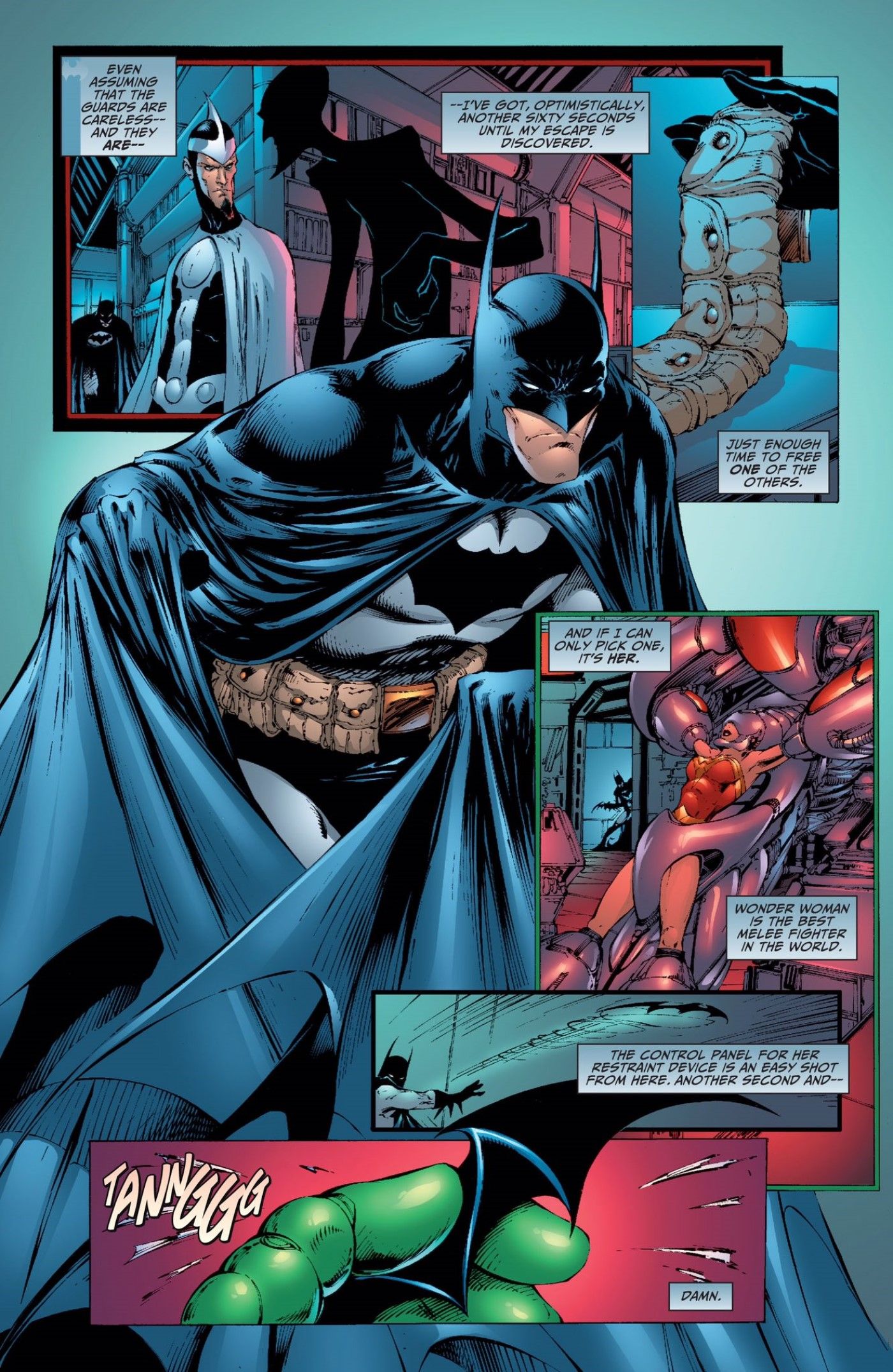 Batman considers Wonder Woman to be DC's best fighter in JLA #13.