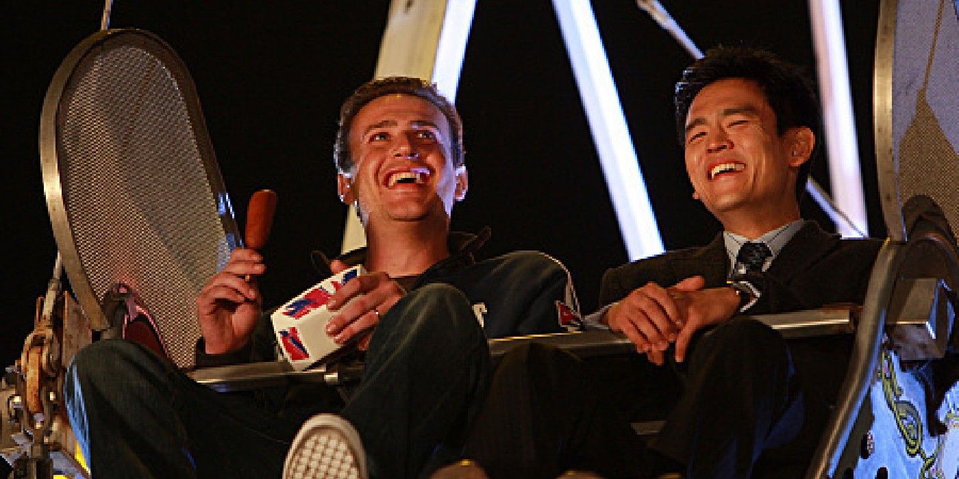 John Cho&rsquo;s Jeff Coatsworth riding a ferris wheel with Marshall on How I Met Your Mother