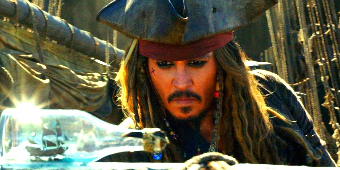 Johnny Depp as Jack Sparrow in Pirates of the Caribbean 5