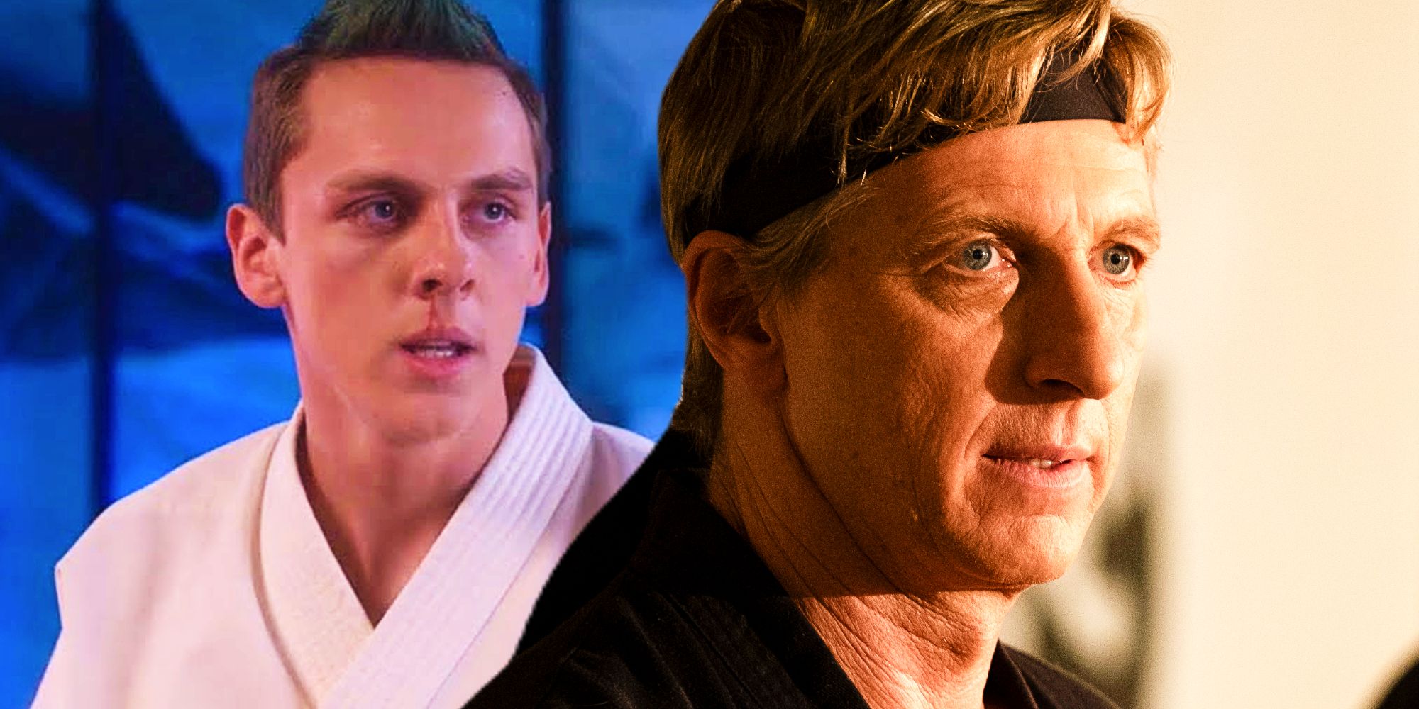 Johnny Lawrence and Hawk in Cobra Kai