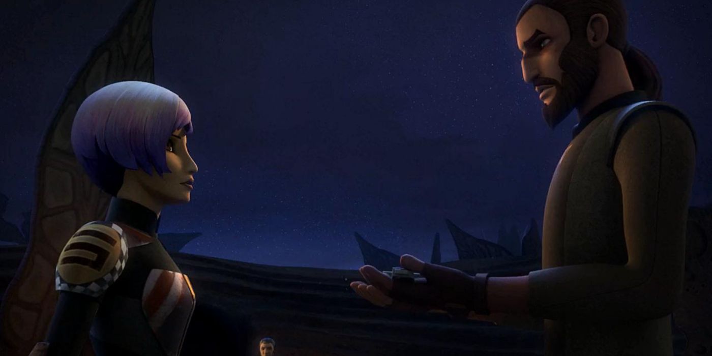 Kanan trains Sabine in Star Wars Rebels