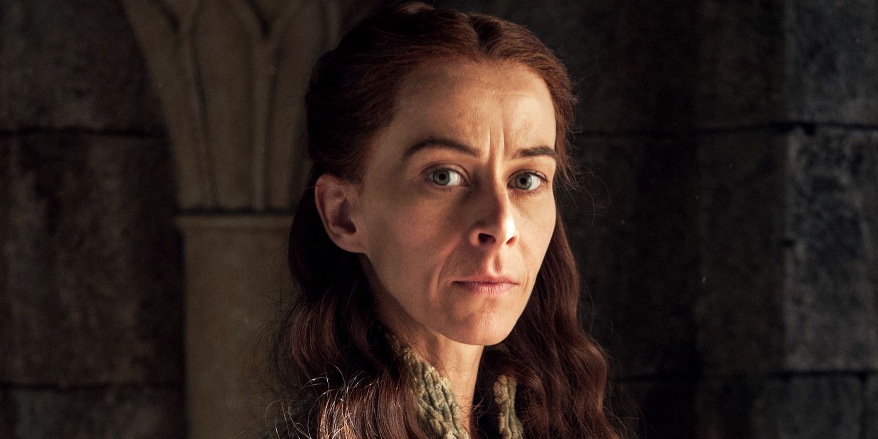 An image of Lysa looking serious in Game Of Thrones