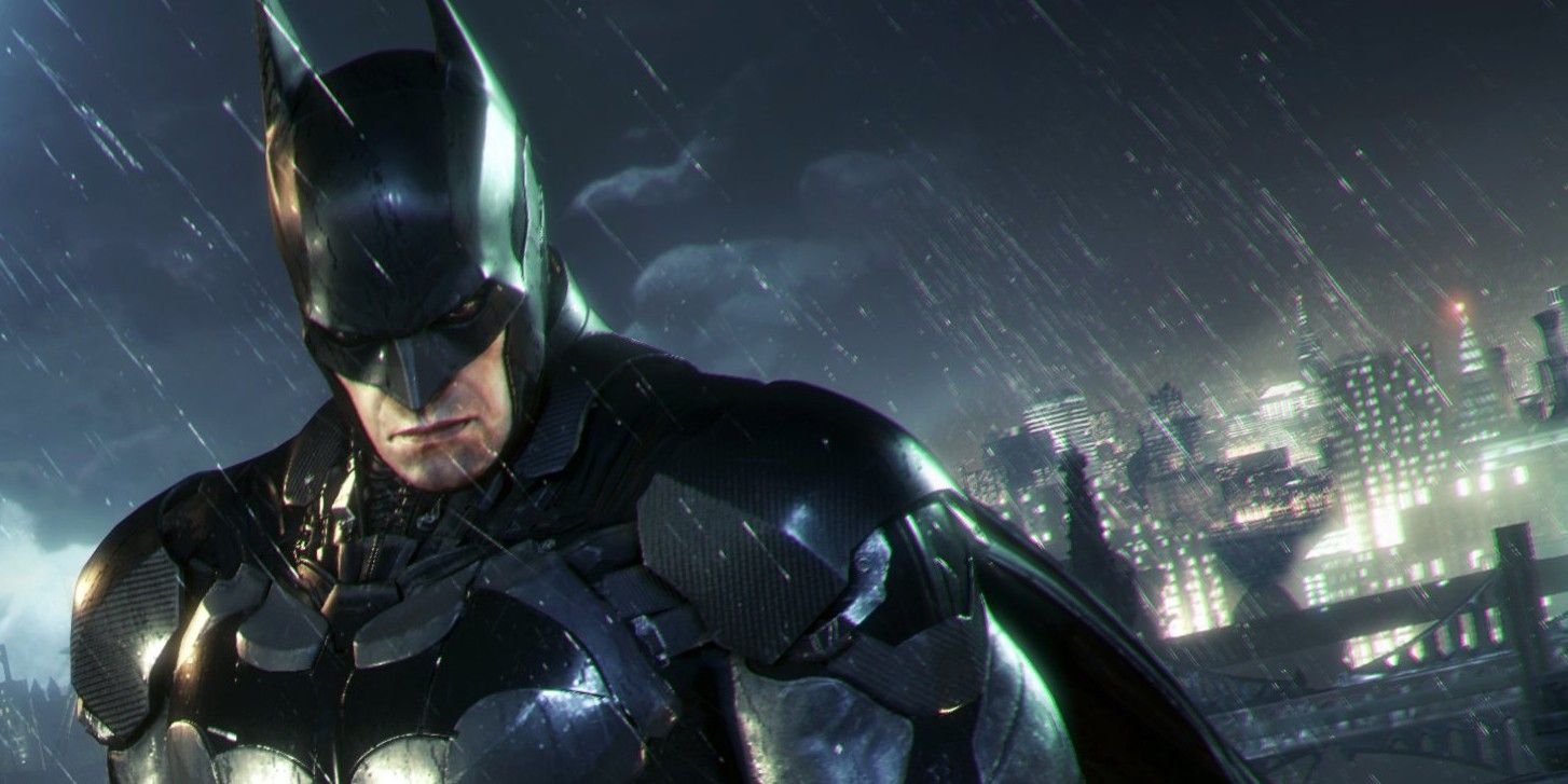 Batman, voiced by Kevin Conroy, in an image from Rocksteady's Arkham games