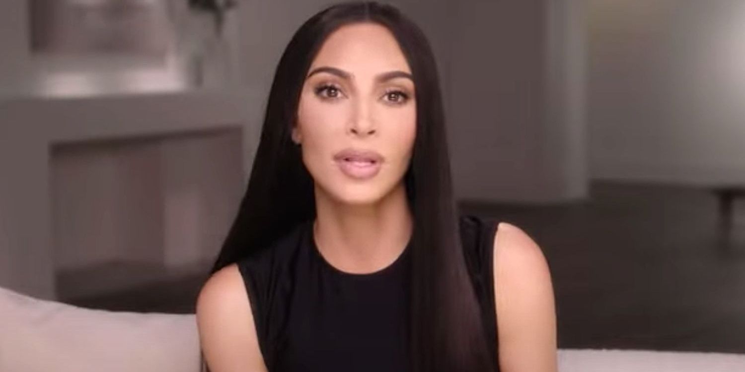 Kim Kardashian in The Kardashians confessional